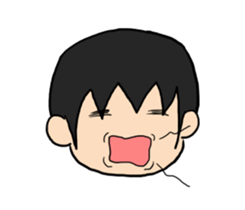 Sleeping Japanese man sticker #11196368