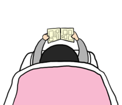 Sleeping Japanese man sticker #11196371