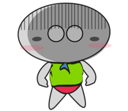 An Interesting UFO Man, ver. 2 sticker #11196724