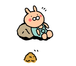 overalls rabbit sticker #11197100