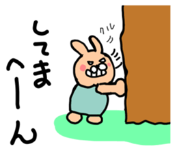 overalls rabbit sticker #11197125