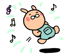 overalls rabbit sticker #11197127