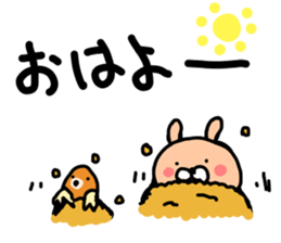 overalls rabbit sticker #11197133