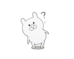 white cutie bear 1 sticker #11197867