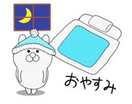 white cutie bear 1 sticker #11197895