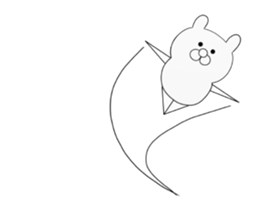 white cutie bear 1 sticker #11197896