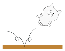 white cutie bear 1 sticker #11197898