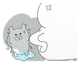 white cutie bear 1 sticker #11197902