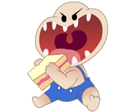 Over smile sticker #11198557