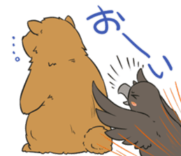 Crow and Bear sticker #11199093
