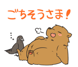 Crow and Bear sticker #11199119