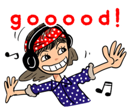 Hanako likes a rock'n'roll. sticker #11199557
