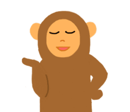 ki's monkeys part II sticker #11200034