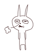 The rabbit which sulked sticker #11200973