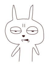 The rabbit which sulked sticker #11201005