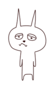 The rabbit which sulked sticker #11201007