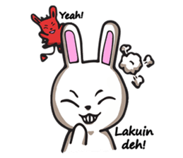Undulbit the cute rabbit sticker #11201887