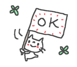 Friendly cute cat stickers! sticker #11202638