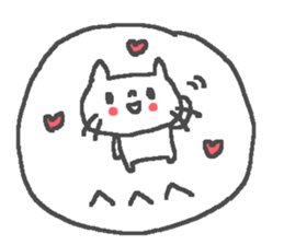 Friendly cute cat stickers! sticker #11202644