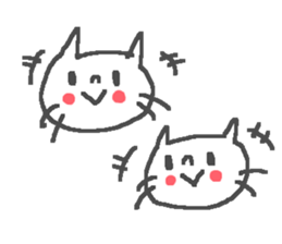 Friendly cute cat stickers! sticker #11202646