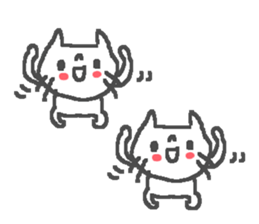 Friendly cute cat stickers! sticker #11202660