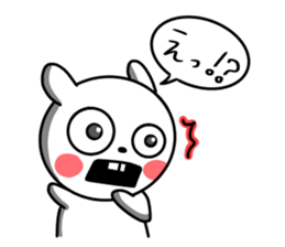 actually friendly rabbit sticker #11202705