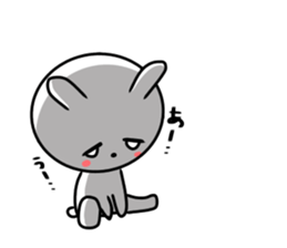 actually friendly rabbit sticker #11202707