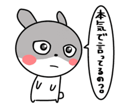 actually friendly rabbit sticker #11202711