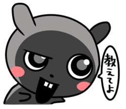 actually friendly rabbit sticker #11202715