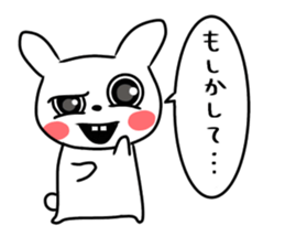 actually friendly rabbit sticker #11202716