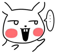 actually friendly rabbit sticker #11202721