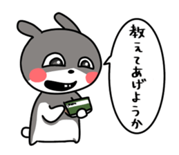 actually friendly rabbit sticker #11202725