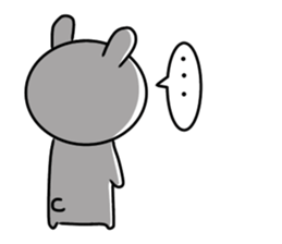 actually friendly rabbit sticker #11202736