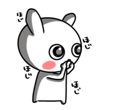 actually friendly rabbit sticker #11202737