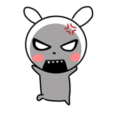 actually friendly rabbit sticker #11202742