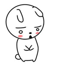 actually friendly rabbit sticker #11202743