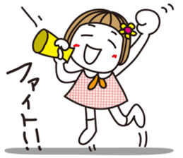 Bangs short girl vol.18 sticker #11202749