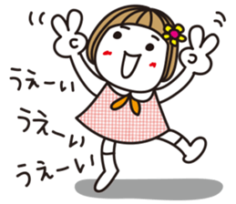 Bangs short girl vol.18 sticker #11202758