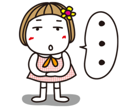 Bangs short girl vol.18 sticker #11202764