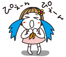 Bangs short girl vol.18 sticker #11202768