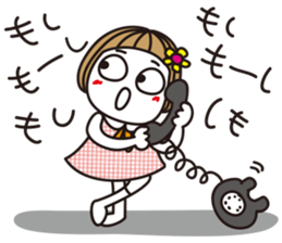 Bangs short girl vol.18 sticker #11202774