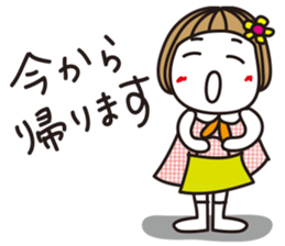 Bangs short girl vol.18 sticker #11202782