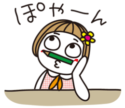 Bangs short girl vol.18 sticker #11202783