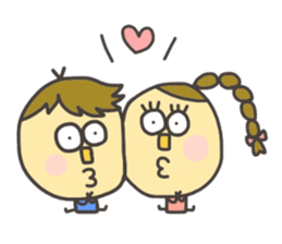 Kopitto Girl and Boy 4 sticker #11203225