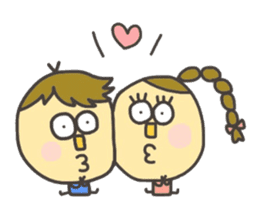 Kopitto Girl and Boy 4 sticker #11203225