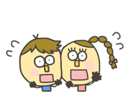 Kopitto Girl and Boy 4 sticker #11203226