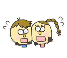 Kopitto Girl and Boy 4 sticker #11203226