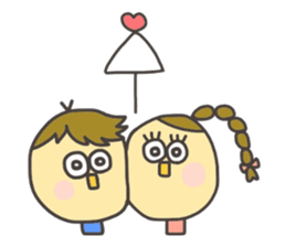 Kopitto Girl and Boy 4 sticker #11203233