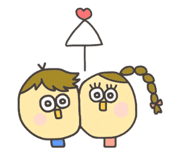 Kopitto Girl and Boy 4 sticker #11203233