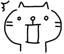 mew cat sticker #11204860